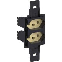 Tomada Dupla Padrão Brasileiro 2P + T 10A 250Vca Preto e Amarelo Weg Tomada Dupla Padrão Brasileiro 2P + T 10A 250Vca Preto e Amarelo Weg