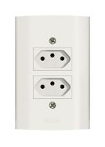 Tomada dupla simples 10A Dunas Romazi