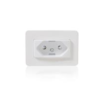 Tomada Easy Instal Simples Branca de Embutir de 2 Pinos + 1 Terra de 20a 250v Guidini