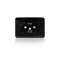 Tomada Easy Instal Simples Preta de Embutir de 2 Pinos + 1 Terra de 20a 250v Guidini