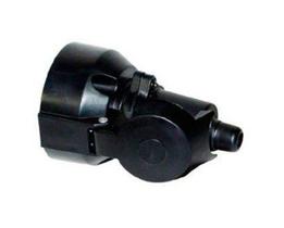 Tomada eletrica 12v 6p plástico macho/fêmea preta - ENGATCAR