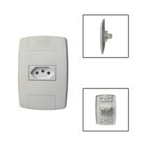 Tomada Elétrica 3 Pinos 10A 250V 4x2 Branco