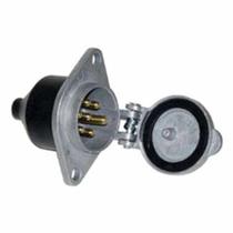 Tomada Eletrica Aluminio Conexao Referencia Femea 07 Polos Utilizada Em Reboque Semi-Reboque (Conexao Fixa)