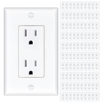 Tomada elétrica Amico 15A 125V resistente a violações, pacote com 100