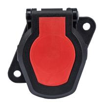 Tomada Elétrica Carreta Redonda 15 Polos Femea ABS EBS Iluminação Rastreador - Pradolux IL7029