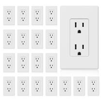 Tomada elétrica de parede ELEGRP 15A 125V, pacote com 20 Tomada elétrica de parede ELEGRP 15A 125V, pacote com 20