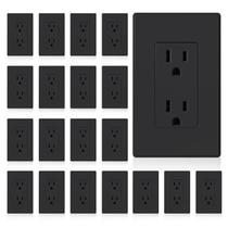 Tomada elétrica de parede ELEGRP 15A 125V, pacote com 20 Tomada elétrica de parede ELEGRP 15A 125V, pacote com 20