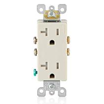 Tomada elétrica de parede Leviton 20 Amp Decora T5825 Light Almond Tomada elétrica de parede Leviton 20 Amp Decora T5825 Light Almond