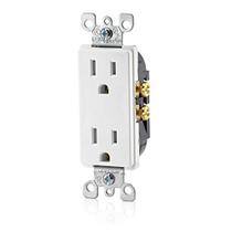 Tomada elétrica de parede Leviton Decora resistente a violações