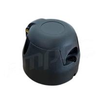 Tomada Elétrica Engate 6 Polos Fêmea Preto 12/24V - Ampec