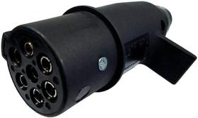 Tomada Elétrica Engate Redonda 7 Polos Macho (móvel) 12/24v