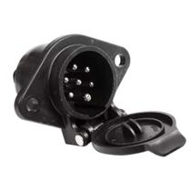 Tomada elétrica fêmea 7 pinos carreta cavalo cor preto Tomada elétrica fêmea 7 pinos carreta cavalo cor preto