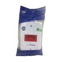 Tomada elétrica finesse 20a com placa 4x2 vermelho blux Tomada elétrica finesse 20a com placa 4x2 vermelho blux