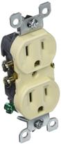 Tomada elétrica Leviton 10502961 15 Amp 125V Duplex Ivory Tomada elétrica Leviton 10502961 15 Amp 125V Duplex Ivory