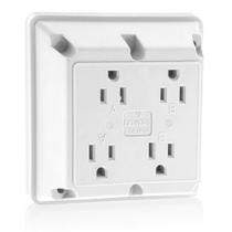 Tomada elétrica Leviton 1254-W 15A 125V Heavy Duty 4 em 1 Tomada elétrica Leviton 1254-W 15A 125V Heavy Duty 4 em 1