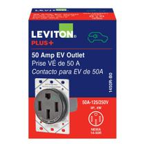 Tomada elétrica Leviton 14-50R 50 Amp 250V preta