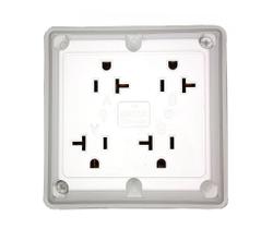 Tomada Elétrica Leviton Industrial 20A 125V 4 em 1 Branca Tomada Elétrica Leviton Industrial 20A 125V 4 em 1 Branca