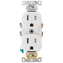 Tomada Elétrica Leviton R62-CBR15-00W Branca 110V Tomada Elétrica Leviton R62-CBR15-00W Branca 110V