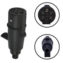 Tomada Elétrica Macho 7 Polos Plástico Carreta Caminhão