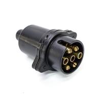 Tomada Elétrica Para Engate Automóvel 7 Polos Nylon Preto Redondo Macho 12V - ENGATCAR 1200 Tomada Elétrica Para Engate Automóvel 7 Polos Nylon Preto Redondo Macho 12V - ENGATCAR 1200