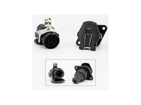 Tomada Elétrica para Engate Redonda 15 Polos Completa para ABS, Rastreador e Iluminação