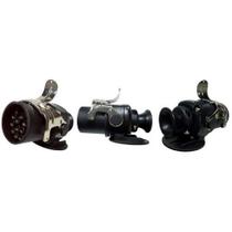 Tomada Elétrica para Engate Redonda 15 Polos Macho para Iluminação, ABS e Rastreador