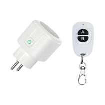 Tomada Elétrica Sem Fio 15A Com Controle Remoto 433MHz 4000W Padrão EU FR Para Casa, Luz LED, Tomada Elétrica Sem Fio 15A Com Controle Remoto 433MHz 4000W Padrão EU FR Para Casa, Luz LED,
