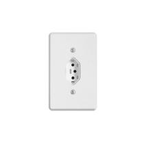 Tomada Elétrica Universal com Placa Branca - Ilumi, Opção: Branco(a), Tamanho: 10A