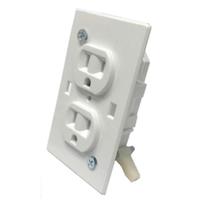 Tomada elétrica US Hardware E-162C Duplex Branca 6x11 cm Tomada elétrica US Hardware E-162C Duplex Branca 6x11 cm