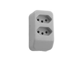 Tomada em Barra 2 Tomadas Fame - 20A - Cinza