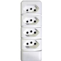 Tomada Em Barra 20 Amperes 4 Tomadas 250V Modelo: OP-12756 Premium