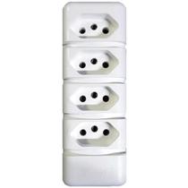 Tomada Em Barra 2P+T 10A 220V Extensão Para Ligar Vários Aparelhos Com Segurança