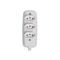 Tomada em Barra 3 Tomadas 3P 10A - Ilumi para Instalação Elétrica Tomada em Barra 3 Tomadas 3P 10A - Ilumi para Instalação Elétrica