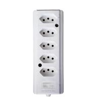 Tomada em Barra Hercules Quíntupla 20A 250V Branca Interneed