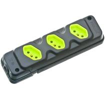 Tomada em Barra Robust 3T 20A Preto/Verde Fiolux Tomada em Barra Robust 3T 20A Preto/Verde Fiolux
