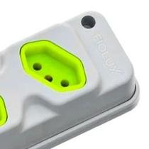Tomada em Barra Robust 4T Tripolar 20A Cinza,Verde FIOLUX28310400777 Tomada em Barra Robust 4T Tripolar 20A Cinza,Verde FIOLUX28310400777