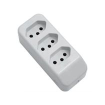 Tomada Em Barra Tripla Ilumi Tripolar 2p+T 10a 250v Branca