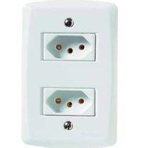 Tomada emb dupla 20a 57145/266 lux2 tramontina Tomada emb dupla 20a 57145/266 lux2 tramontina