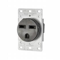 Tomada embutida Leviton 5372-S00 30Amp 250V 6-30R preta, pacote com 2 Tomada embutida Leviton 5372-S00 30Amp 250V 6-30R preta, pacote com 2