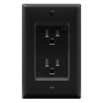 Tomada embutida TOPGREENER TG15RD31-BK antiviolação 15 A