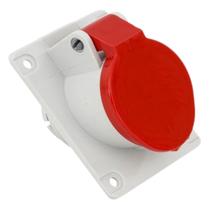 Tomada Embutir 2P+T 16A 380/440V 9h Vermelha - N3049 Steck