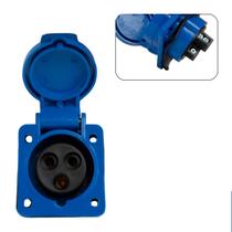 Tomada Embutir 2P+T 16A 6H 220/250V Azul OMG-3046 Tomada Embutir 2P+T 16A 6H 220/250V Azul OMG-3046