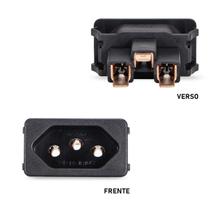 Tomada Embutir Fêmea Painel Aparelhos 3 Pinos 20A Preto MG