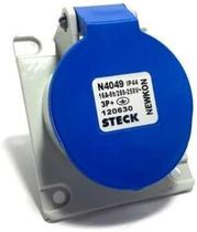 Tomada Embutir Newkon 3P+ T 16A 200/250V 9H Ip44 Steck
