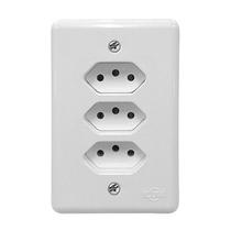 Tomada embutir novo padrao-20a-tripla-stylus