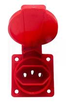 Tomada embutir painel 2p+t 10-20a vermelho lukma