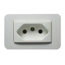 Tomada Embutir para Móveis 10a Preta Ou Branca Lumitek