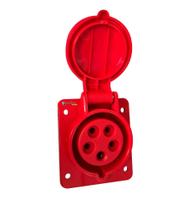 Tomada Embutir Tes 5046 16A 3P+T+N 380440Vca Ip44 6H - Soprano Tomada Embutir Tes 5046 16A 3P+T+N 380440Vca Ip44 6H - Soprano