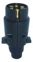 Tomada Engate 6 Polos Macho Universal Nylon Preto Dni8380