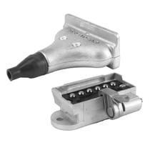 Tomada Engate Carreta Retangular Casal 6 Polos Aluminio